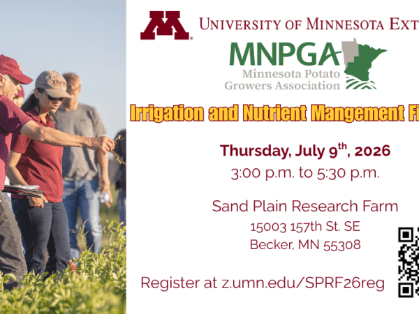 Irrigation and Nutrient Management Field Day Planned for July 9 in&nbsp;Becker